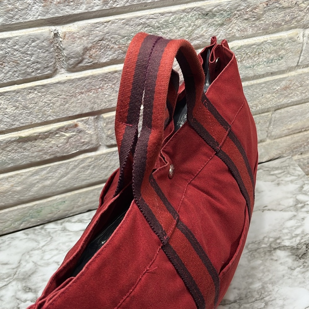 Hermès Fourre Tout MM Red Canvas Tote Bag - Picture 5 of 16